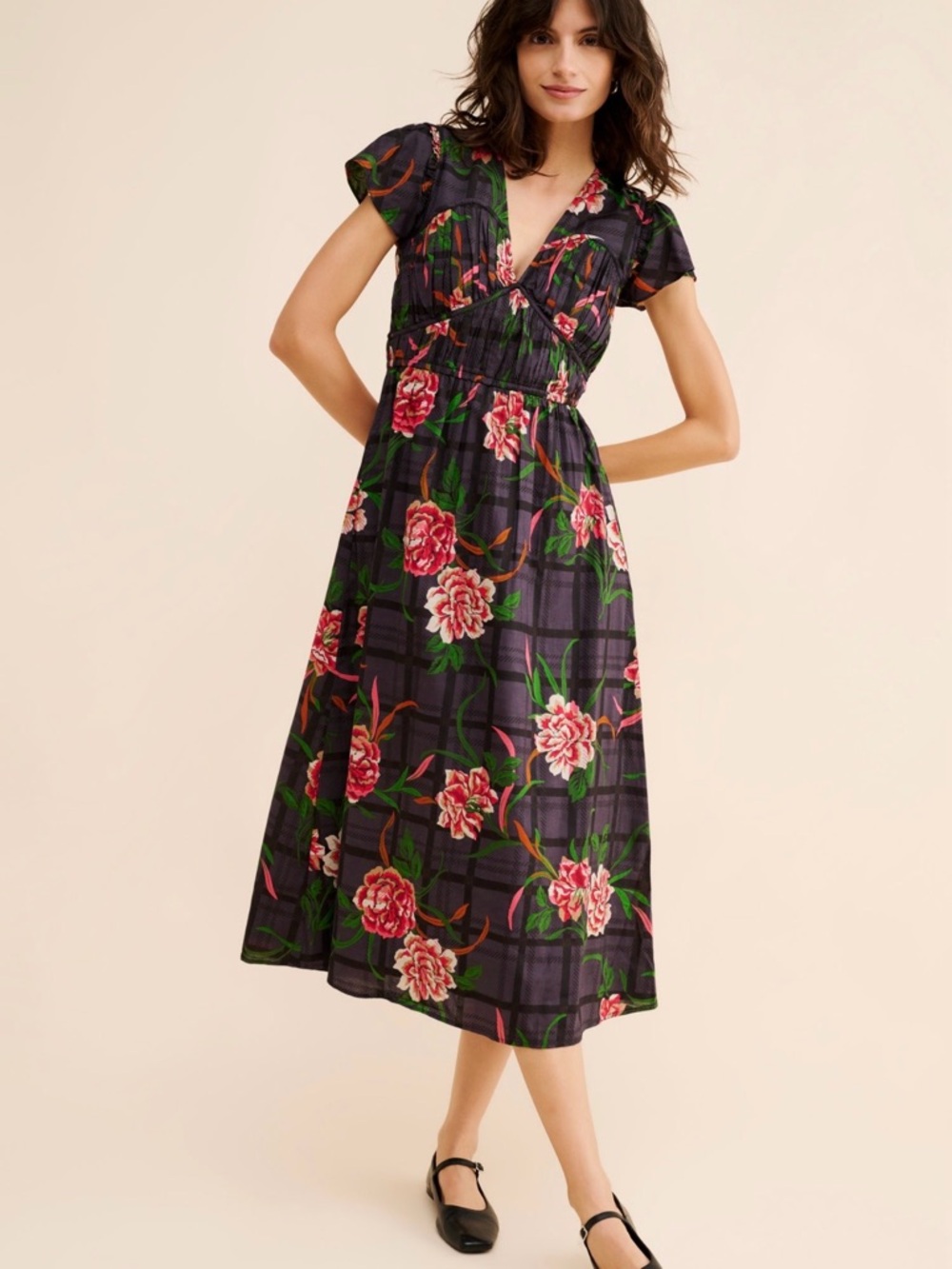 Banjanan brigit midi dress